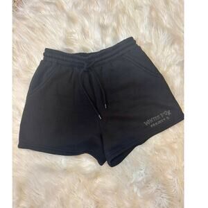 White Fox Project 5 Black Lounge Shorts Drawstring XS